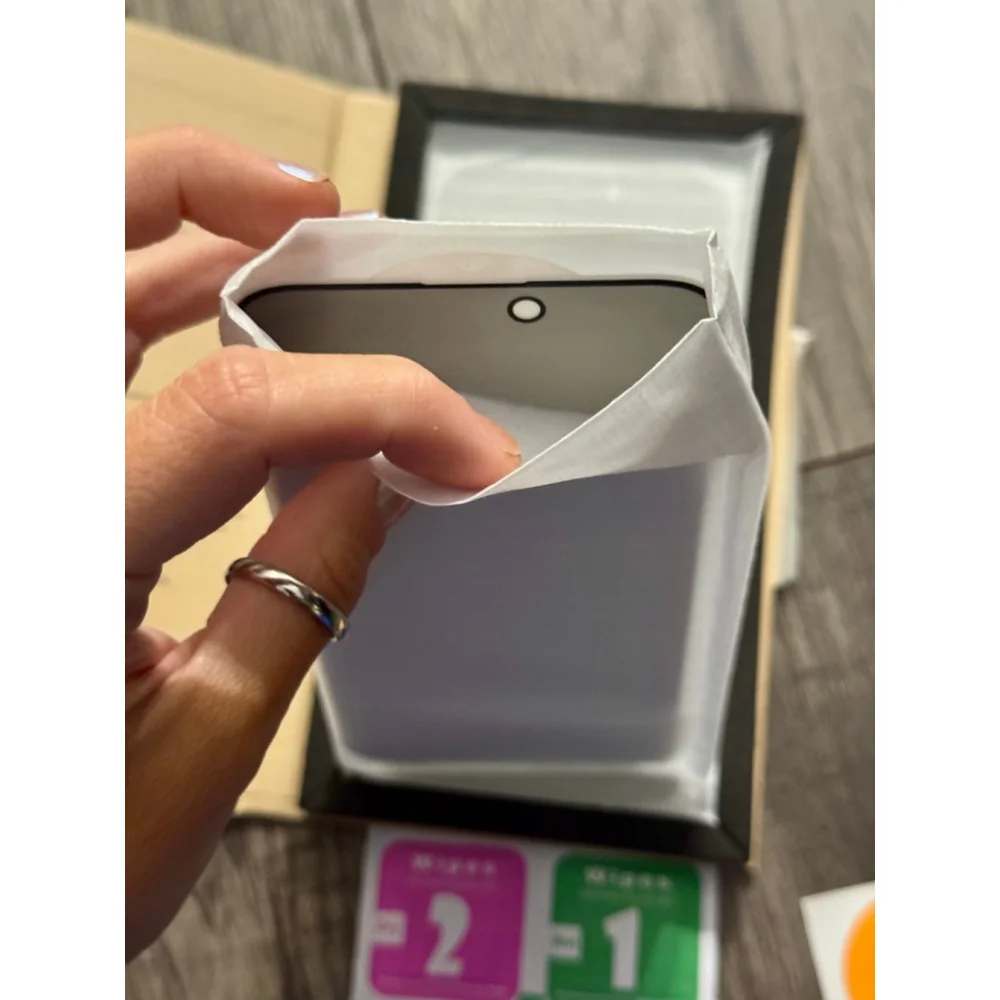 Brand New IPhone 15 Pro Max 2pc Privacy Tempered Glass Screen Protector Kit - Picture 7 of 10